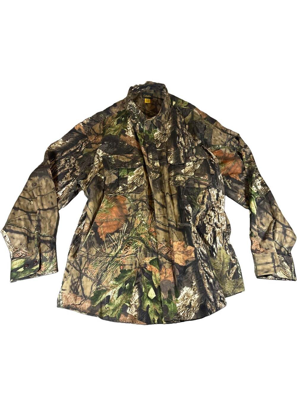 Cabela's Shirt Mens Xl Multicolor Camo Long Sleeve Button Up Hunting Outdoor